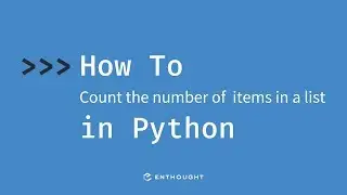 How to count the number of items in a list in Python