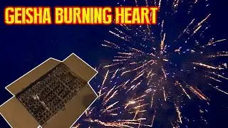 GEISHA-RUBRO BURNING HEART 106 SCHUSS FEUERWERKVERBUND|| PYROLAND 104,99€|| VORFREUDE AUF SILVESTER