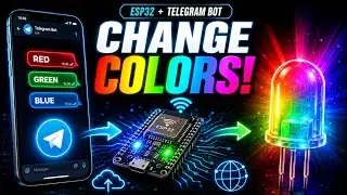 How to Control RGB LED with ESP32 Using Telegram Bot