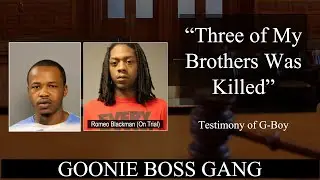 Alvin Vaughn (G-Boy) takes the stand against the Goonie Boss Gang, Chicago