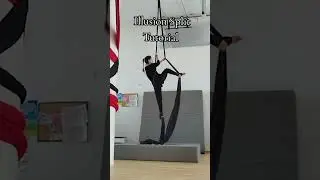 Easy Intermediate Split #aerialsilks #aerialist #split #aerial