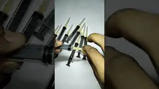How to Make a Syringe gun 💉💥 | #shorts#syringe gun
