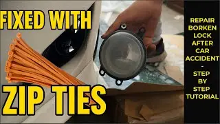 How I Fixed My Broken Fog Lamp with Zip Ties After an Accident | Accident Damage?