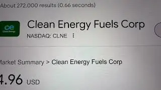 🔴 Clean Energy Fuels Corp. CLNE Stock Trading Facts 🔴
