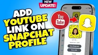 How to add youtube link on Snapchat public profile bio