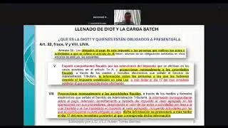 CTaller de llenado DIOT y su carga batch