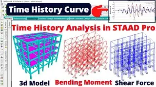Time history analysis in staad Pro | Seismic analysis in staad | electro data | civil engineering |