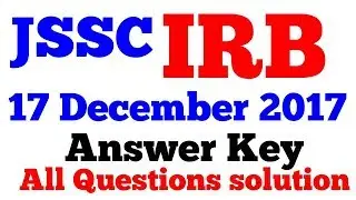 JSSC IRB 17 December 2017-All Shift Paper Question with Solution