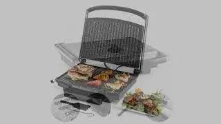 Klarstein Edelstein Multi-Contact Grill &bull; Panini Maker &bull; 2000W &bull; Up to 240 &deg; C Adjustable T