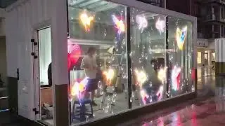 P4 Adhesive Transparent LED Display 240x1500mm For Glass Applications​