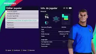 PES 2021- FACE RIVALDO LEGEND