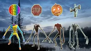 Wrong Heads Siren Head Pop it VS Siren Head Stop Sign VS Siren Head Pumpkin VS Siren Head Metal