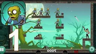 Stupid Zombies - Gameplay Walkthrough Part 1 - Chapter 1 Stage 1 Level 1-17 (iOS, Android)