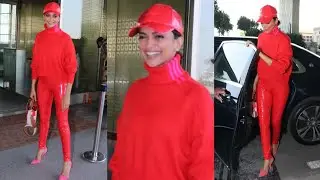 ये लाल ishq ❤️😍 Deepika Padukone Spotted at Mumbai Airport 😍🔥📷