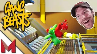 MAZION, MEATYLOCK, THATGERMANGUY & TYDEESIGNS = HILARIOUS! -=- GANG BEASTS GAMEPLAY -=- Ep1