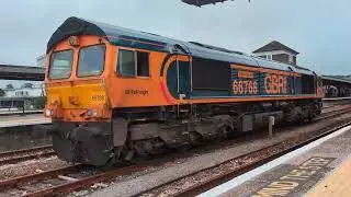 GBRF 66768 0Z62 Bishop Lydeard - Penzance @ Plymouth 28/6/25