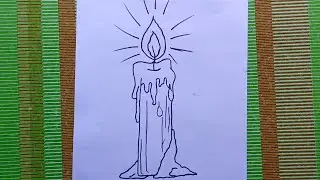 🕯️🕯️🕯️🕯️CANDLE DRAWING🕯️🕯️🕯️🕯️| how to draw candle easy | Muthu Arts