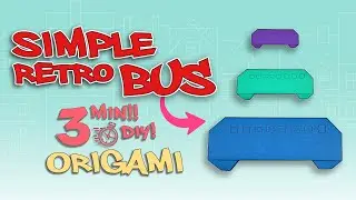 🎉📝  Origami Tutorial: DIY Easy Bus in Under 3 Minutes! | How to Make a  Funny Paper Bus ?  🚌📐