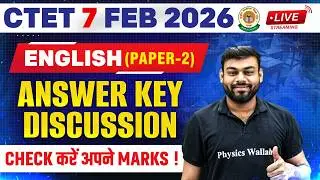 CTET English Exam Analysis 2026 | CTET 7 FEB Paper Analysis | CTET English Paper 2 Answer Key 2026