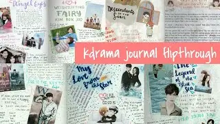 Kdrama journal w/ me + flip through