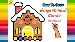 How To Draw A Gingerbread Candy House