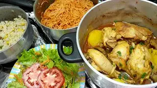 RECEITA FÁCIL DE GALINHA GUISADA COM BATATAS | NOSSO ALMOÇO SIMPLES