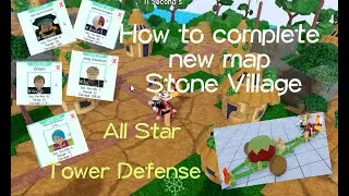 [⛄UPDATES!] All Star Tower Defense How to play new map Stone Village and get new emote😋
