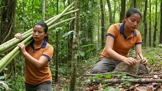 Survival Skills in the Wild | Building a Farm, Finding Food & Trapping Squirrels to Survive Alone