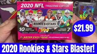 2020 Rookies & Stars Football Blaster Box | $21.99 At Target | 1 Hit Per Box