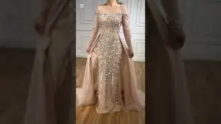 Dress wow long sleeve V neck mermaid prom dresses for girls they were evening party