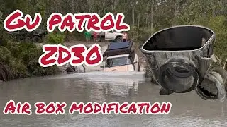Gu patrol zd30 Air box modification.