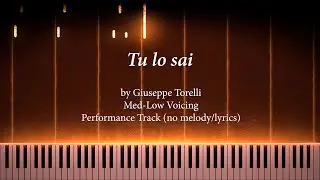 24 Italian Songs - 24 Tu lo sai (Performance Accompaniment, Piano Roll Med Low)