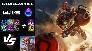 BOTTOM Ziggs vs Smolder [QUADRAKILL] - EU Grandmaster Patch 25.S2.7