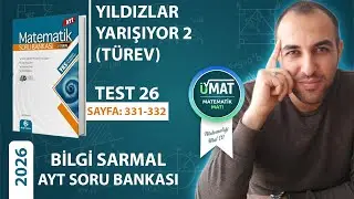 2026 BİLGİ SARMAL AYT MATEMATİK TEST 26 TÜREV YILDIZLAR YARIŞIYOR 1(ÖSYM TARZI)