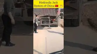 China's Hydraulic Jack System. #truck #technology #china