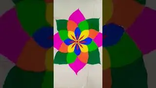 Welcoming Diwali with our Rangoli💓 #rangoli #viral #art #youtubeshorts #colours #trending