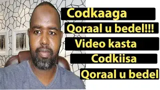 Sidee Cod ka  Qoraal loogu beddelaa? Farsamo aad u fudud?