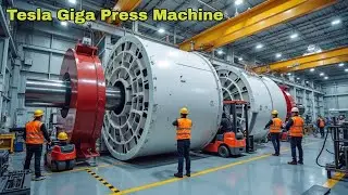 Finally Happy! INSANE 50.000 Tesla Giga Press Machine To Produce New Car In ONLY 5s!