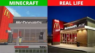 Comparison: Restaurants In Minecraft VS In Real Life (VERY SATISFYING)