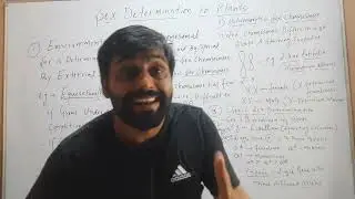 Sex Determination in Plants