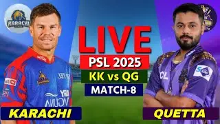 PSL Live: KK vs QG, 8th Match | Live Scores & Commentary | Karachi vs Quetta
