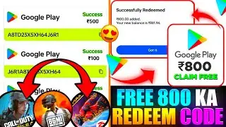 BGMI Free Redeem Code ₹ 800 🤯 Free Fire Max Free Redeem Code - Bgmi me Free Uc Kaise len
