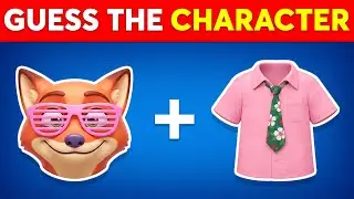 Guess the Movie Characters by Emojis 🤔🌈 HUNTRIX, Saja Boys, Nick Wilde, Wednesday