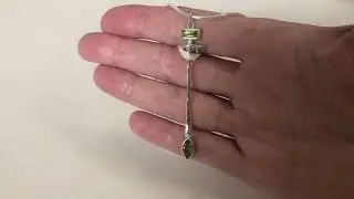 Silver gold and peridot necklace by @leighfotheringhamjewellery8363