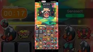 Pokemon Shuffle - EX 51 Genesect Shiny (15,000 coins used)
