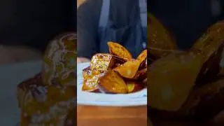 Korean Candied Sweet Potatoes! #shorts #food #cooking #recipe #easyrecipe #snack #korean
