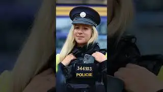 A beautiful policewoman from the Czech Republic 🥰 #streetphotography #photography #police #trending
