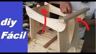 Nunca Mais Faço Banqueta Oriental DIFEIRENTE COM Madeira Essa é Fácil e Muito Melhor! Veja Resultado