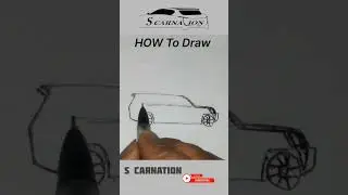 SUV Car Drawing #draw #suv #art #drawing  #ytshorts #sketch #viralshort #shorts
