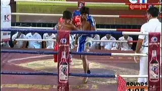 Khme Boxing CTN Khorn Vichet VS Chao Ros on 01 March 2014 Round1